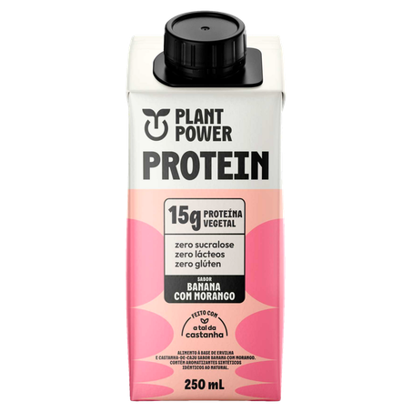 Bebida Plant Power Protein Morango 250ml