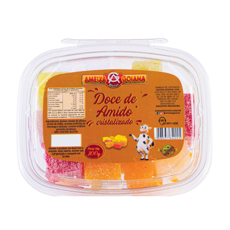 DOCE DE AMIDO AMEIXA GOIANA 200G CRISTALIZADO