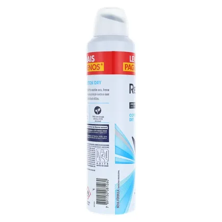 Desodorante Aerossol Rexona 250ml - Cotton - Feminino - Leve Mais, Pague Menos 360-3