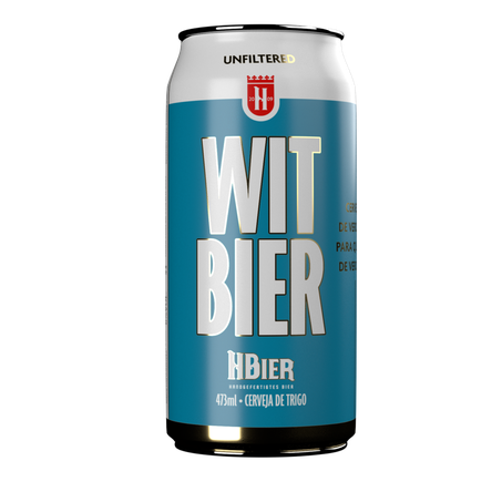 Cerveja hbier wit bier 473ml