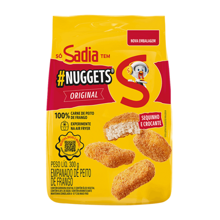 EMPANADO NUGGETS FRANGO SADIA ORIGINAL 300G
