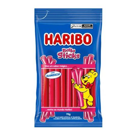 Sticks haribo 70g. framboesas