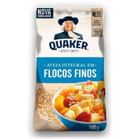 AVEIA EM FLOCOS FINOS QUAKER INTEGRAL 148G