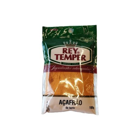 CONDIMENTOS REY TEMPER AÇAFRÃO DA TERRA PACOTE 100G