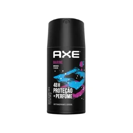 Antitranspirante Aerosol Axe Marine 48H de Proteção Frasco Spray 152ml