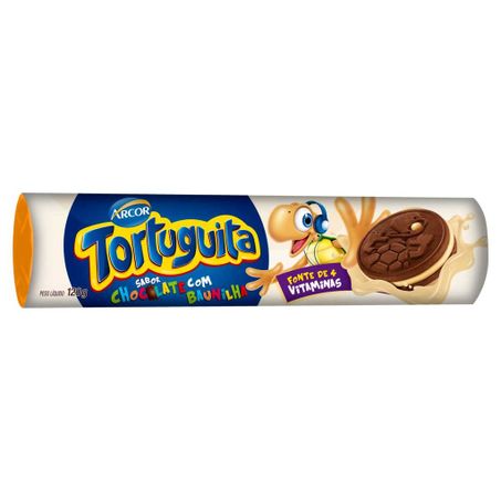 BISC.RECH.TORTUGUITA 120G CHOC./BAUNILHA CX 56.0