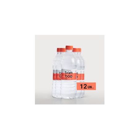 Água mineral bamboo com gás 510ml