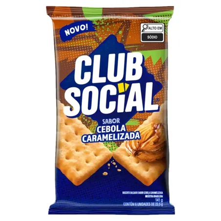 BISCOITO CLUB SOCIAL CEBOLA CARAMELIZADA 141G
