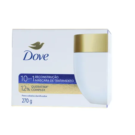 Máscara de Tratamento Dove Reconstrução10 Em 1 Pote com 270G  360-1