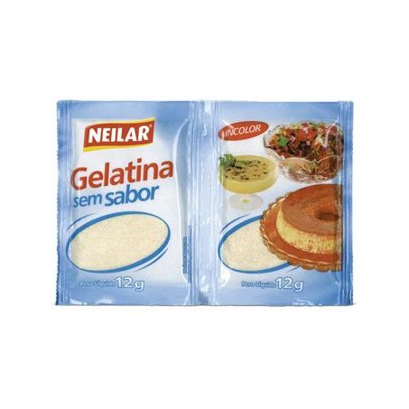 Gelatina Neilar Incolor Sem Sabor Sachê 24g 
 