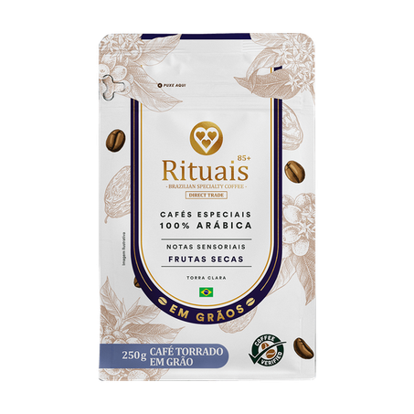 Café grão rituais frutas secas 3 corações 250g