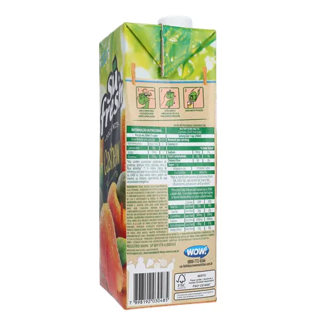 Bebida de Fruta Adoçada Su Fresh Caju Caixa com Tampa 1lt 360-25