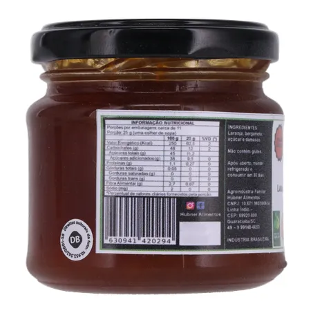 Geleia hubner laranja bergamota e damasco 195g 360-26