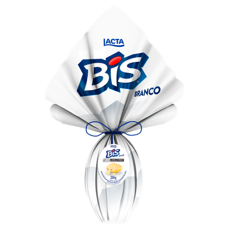 Ovo de Páscoa Branco Bis Lacta 234g