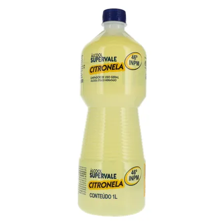 Álcool Super Vale 46 Inpm Citronela 1l