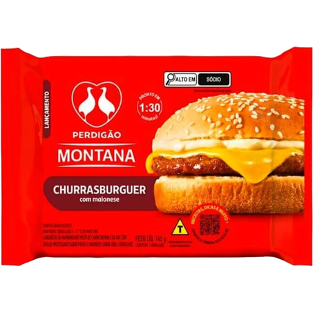  PERDIGÃO MONTANA BURGUER MAIONESE 145G