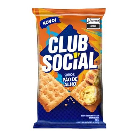 Biscoito Club Social Pão de Alho 141g