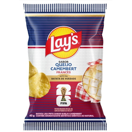 Batata Lays Copa Queijo Camembert 62g