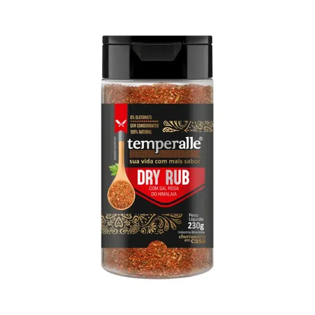 SAL DRY RUB FRANGO TEMPERALLE POTE 270G