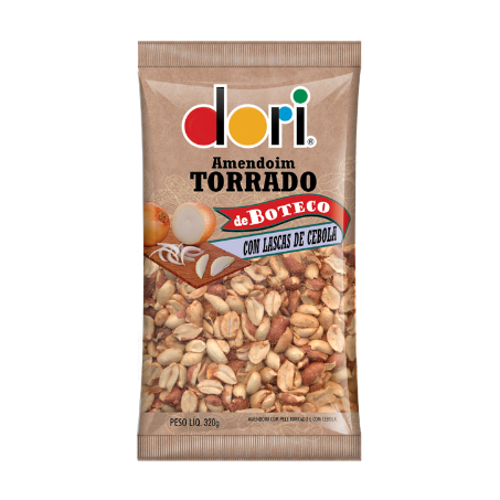 Amendoim de boteco dori com lascas de cebola 320g