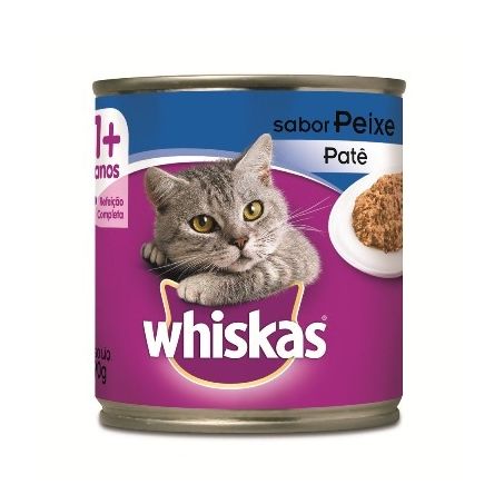 Racao whiskas 290gr pasta peixe