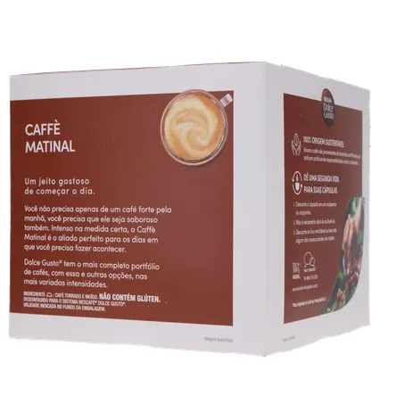 CAFÉ CÁPSULAS DOLCE GUSTO MATINAL C/10 UNIDADES 360-12