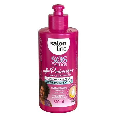Creme para pentear salon line sos cachos + poderosos 300ml