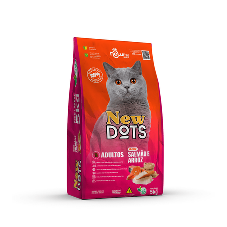 Racao New Dots Cat Gatos Adultos 1kg 