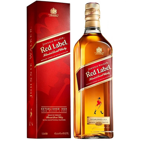 WHISKY JOHNNIE WALKER RED LABEL 1L