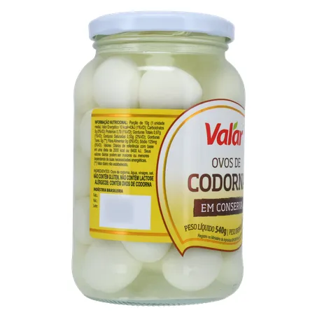 Ovos de codorna valar 300g 360-31