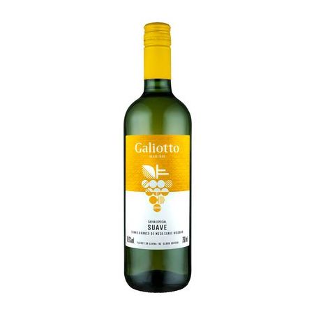 BEB. VINHO GALIOTTO NIAGARA BRANCO SUAVE 750ML