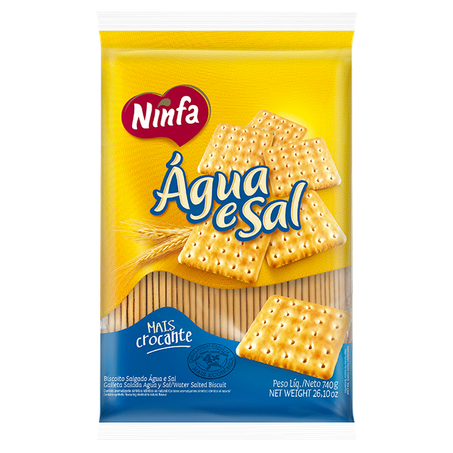 BISCOITO NINFA AGUA SAL 700G