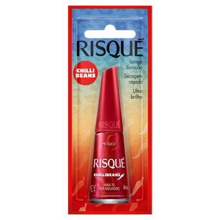 Esmalte Risqué Chili Bean Para Te Ver.Melhor 8Ml