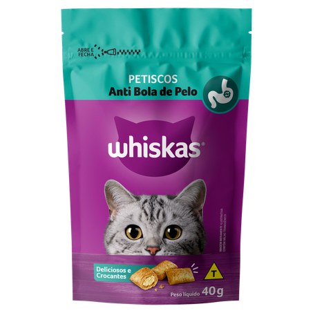 Petisco Whiskas Anti Bola Pelo 40g 
 