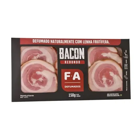 Bacon Fatiado Redondo Fat 150g