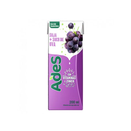 ALIMENTO SOJA ADES + UVA 200ML