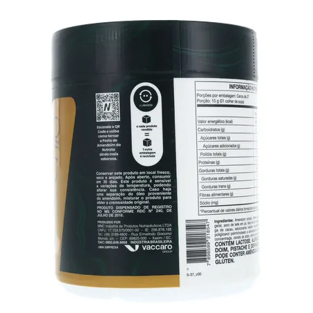 Pasta de Amendoim Nutrata Bacio Di Latte Sabor Pistache 400g 360-15