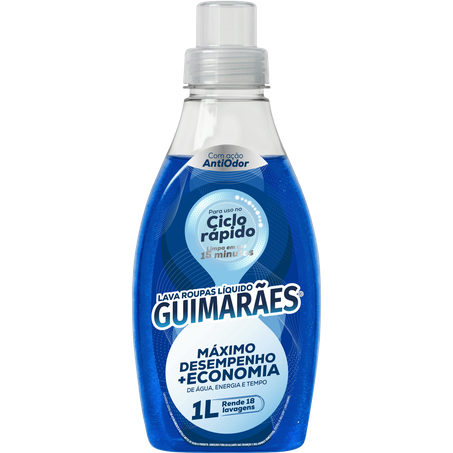 Lava roupas liquido guimaraes antiodor 1l