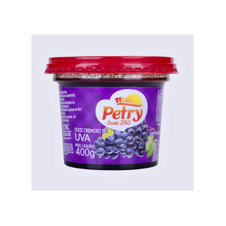 Doce de fruta petry 400g uva