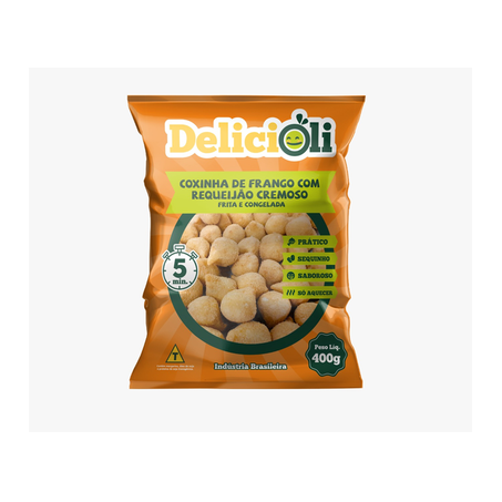 Salg Delicioli Frito Cong. 400g Coxinha Frango Requeijao