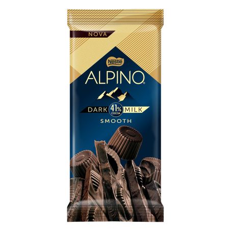 CHOCOLATE DARK MILK 41% CACAU SMOOTH ALPINO