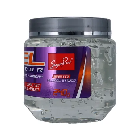 Gel fixador sergio paris brilho m.forte 240g 360-7