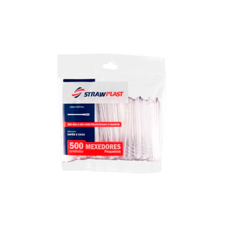 Mexedor para Café 8Cm Strawplast com 500 Unidades
