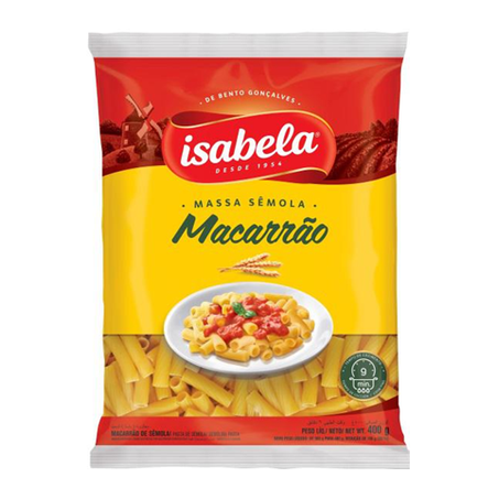 MASSA ISABELA SÊMOLA MACARRÃO 400G