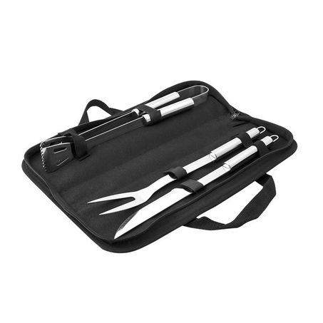 KIT PARA CHURRASCO EM AÇO INOX MIMO STYLE 3 PEÇAS
