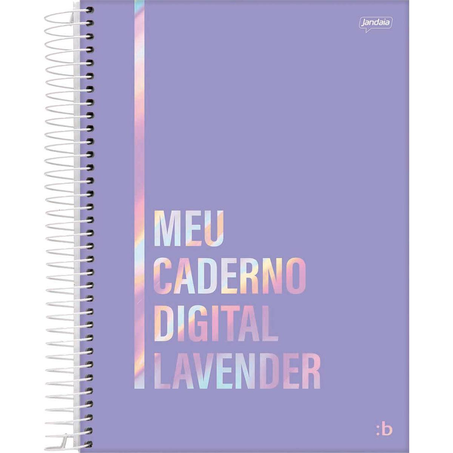 Caderno Universitário Jandaia 160 Folhas - 10 Matérias -  Bright - Capa Dura - Ref. 72786-25