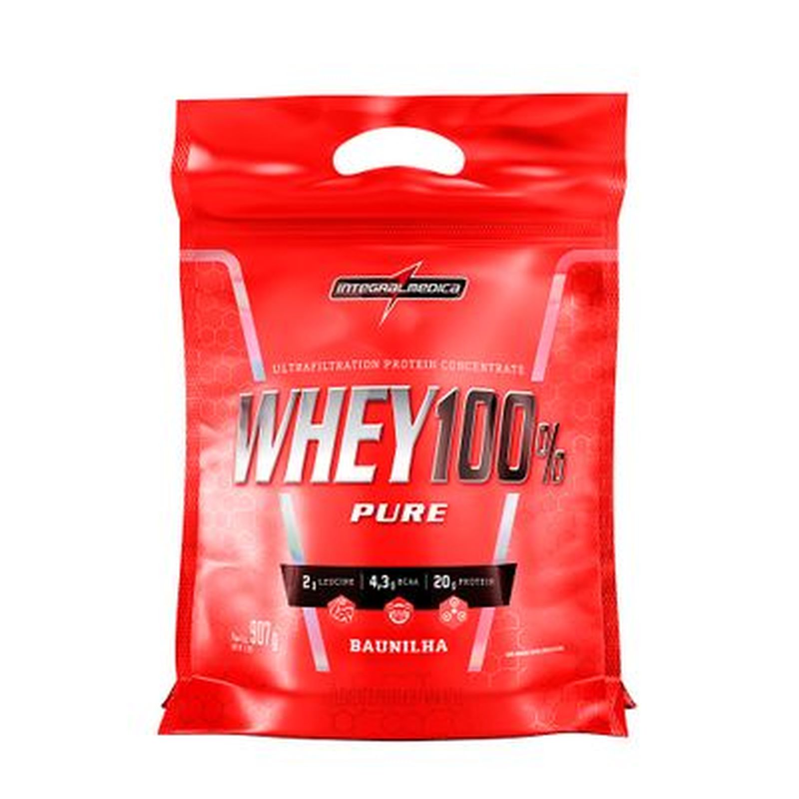 Whey 100% Baunilha Refil Integral Médica 900g
