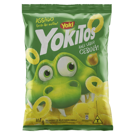 Salgadinho Yoki Yokitos Anéis de Cebola Pacote 108G