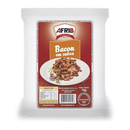 Afrib bacon em cubos 1kg