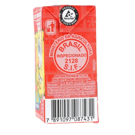 LEITE FERMENTADO BOB ESPONJA MORANGO C/6 360-8